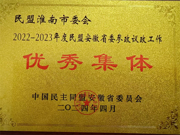 2022-2023年度民盟安徽省委參政議政工作優(yōu)秀集體.jpg